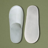 No Logo Closed Toe Slippers In Sponge - 100Pack